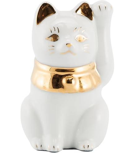 ☆新品未使用☆【招き猫(左手)】江戸猫 瀬戸焼プラチナ 商売繁盛 高さ約19cm Amazon.co.jp: 瀬戸焼 招き猫 まねき猫 白 左手 プラチナ 約直径5×高さ